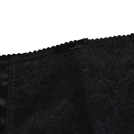 Dolce & Gabbana Black Silk Stretch Slip Cycling Women Underwear