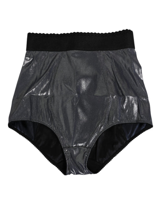 Dolce & Gabbana Gray Silk Stretch Slip Girdle Panty Underwear