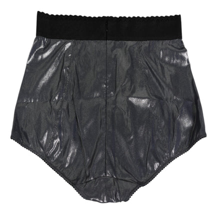 Dolce & Gabbana Gray Silk Stretch Slip Girdle Panty Underwear