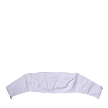 Dolce & Gabbana White Nylon Strapless Corset Top Underwear