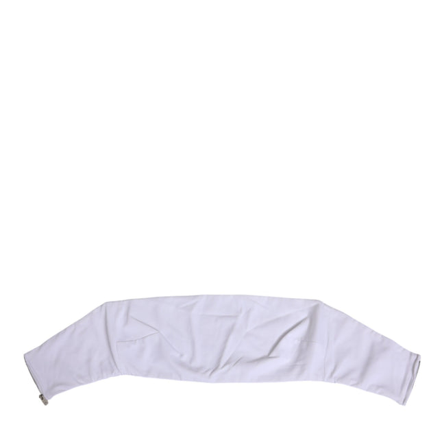 Dolce & Gabbana White Nylon Strapless Corset Top Underwear