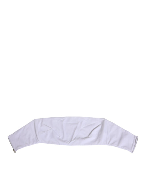 Dolce & Gabbana White Nylon Strapless Corset Top Underwear