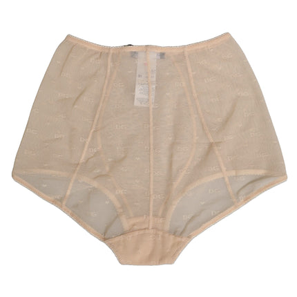 Dolce & Gabbana Beige Nylon High Waist Girdle Panty Underwear