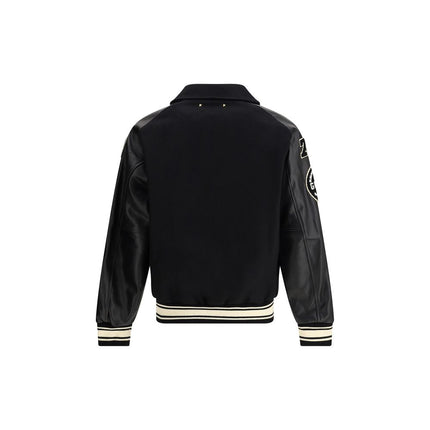 Golden Goose Black Wool Oves Aries Bomber