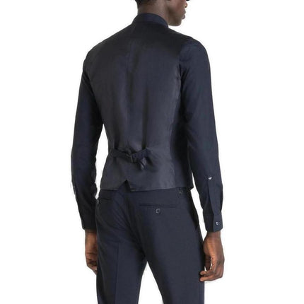 Antony Morato Blue Polyester Suit