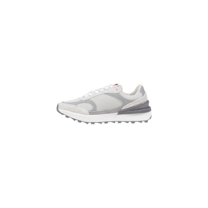Tommy Hilfiger Jeans Gray Suede Leather Athletic Sneakers