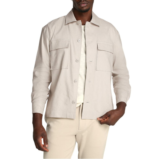 Calvin Klein Beige Lyocell Coat
