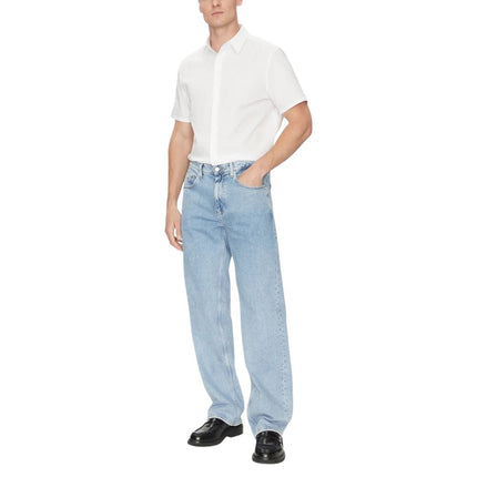 Calvin Klein White Organic Cotton Shortsleeve Shirt