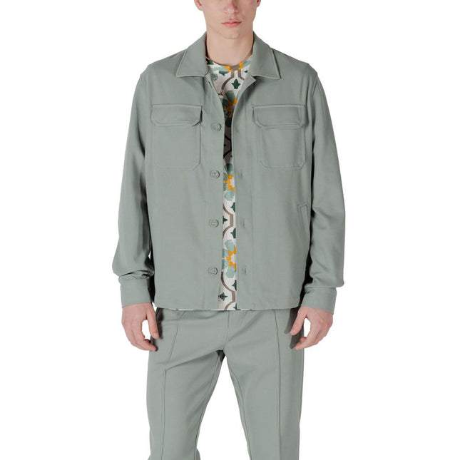 Antony Morato Bicolor Polyester Coat