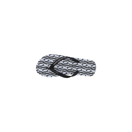 Armani Exchange White Rubber Flip-Flop Sandals