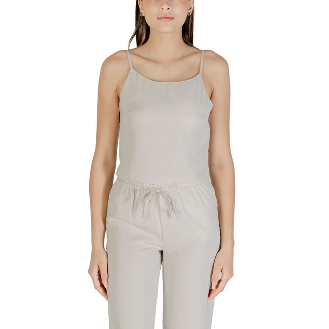 Only Beige Recycled Polyester Top