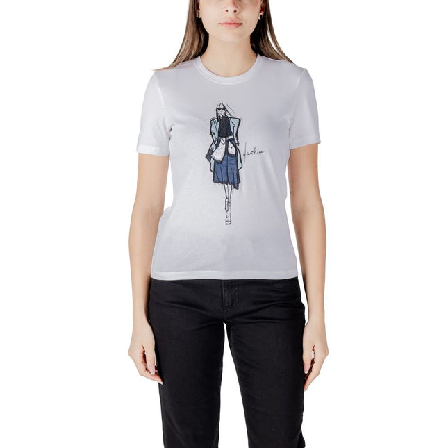 Only White Organic Cotton Long Sleeve T-Shirt