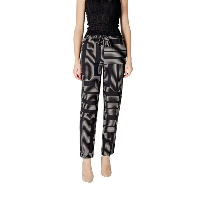 Jacqueline De Yong Black Viscose Pants