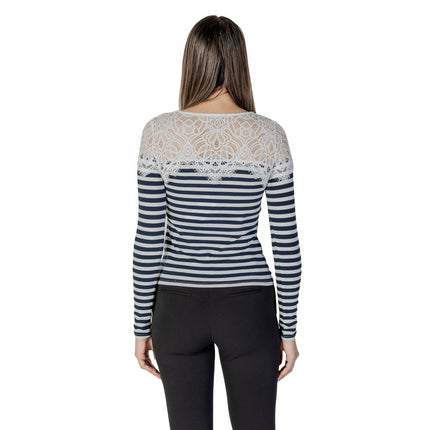Morgan De Toi White Recycled Polyester Long Sleeve T-Shirt