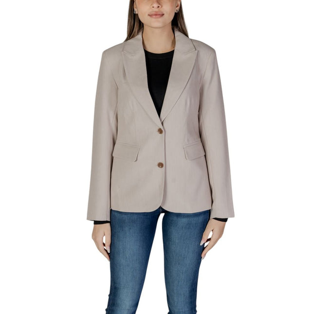 Only Beige Recycled Polyester Blazer