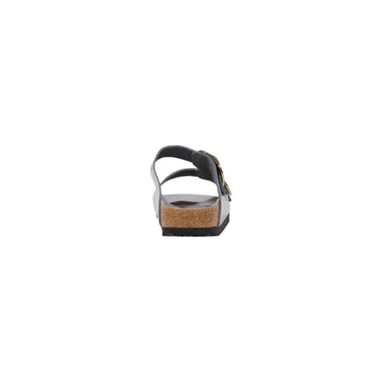 Birkenstock Gray Leather Slippers