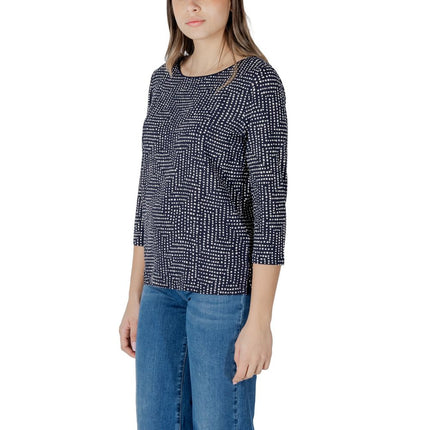 Street One Blue Viscose Long Sleeve T-Shirt
