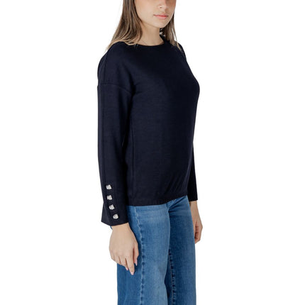 Street One Blue Polyester Sweatshirt