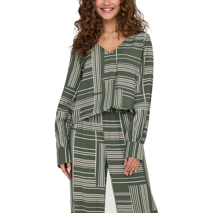 Jacqueline De Yong Green Viscose Blouse