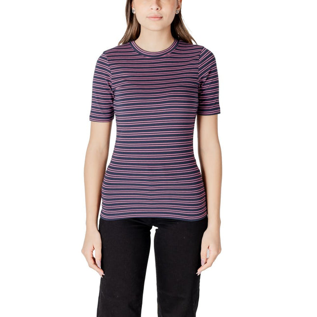 ICHI Bicolor Cotton T-Shirt
