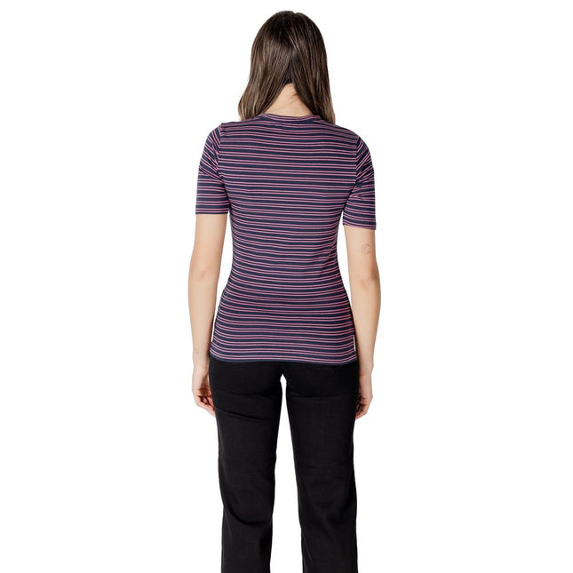 ICHI Bicolor Cotton T-Shirt