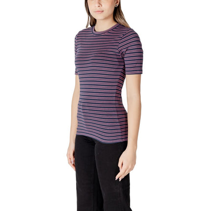 ICHI Bicolor Cotton T-Shirt
