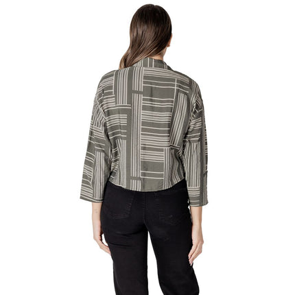 Jacqueline De Yong Green Viscose Blouse