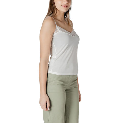 Morgan De Toi White Modal Tank Tops