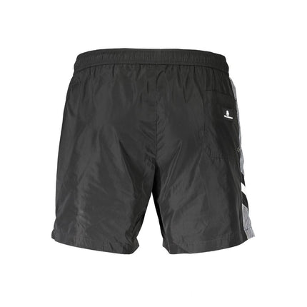Karl Lagerfeld Nero Polyester Men's Swim Trunk