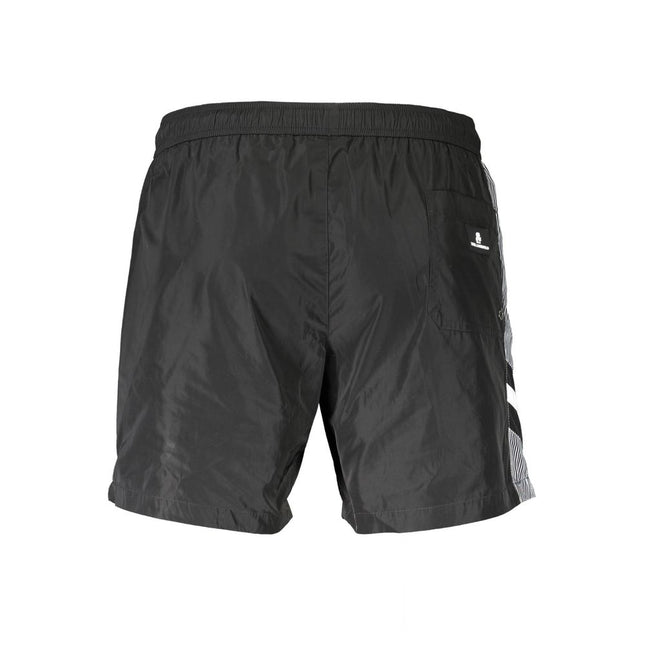 Karl Lagerfeld Nero Polyester Men's Swim Trunk