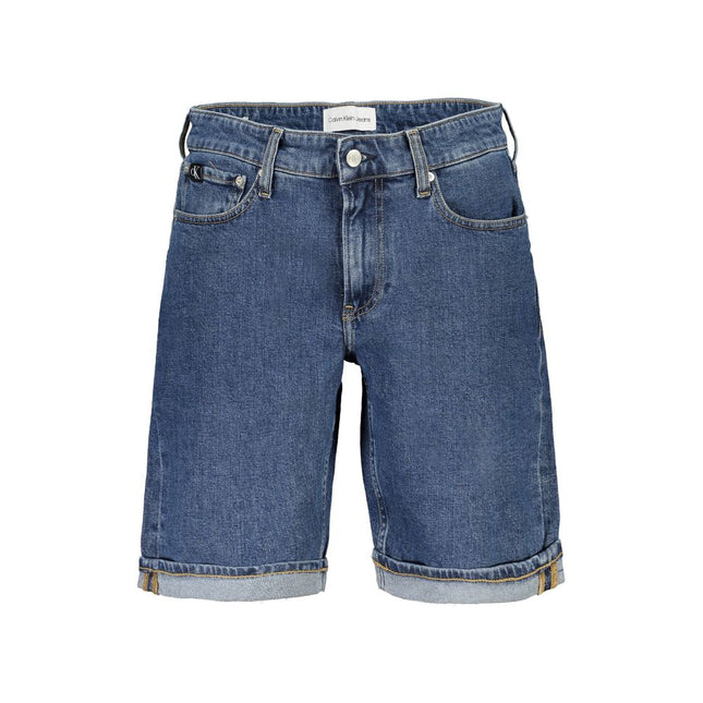 Calvin Klein Blu Cotton Men Short
