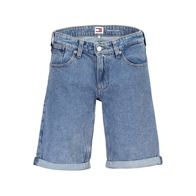 Tommy Hilfiger Blue Organic Cotton Men Short Tommy Hilfiger