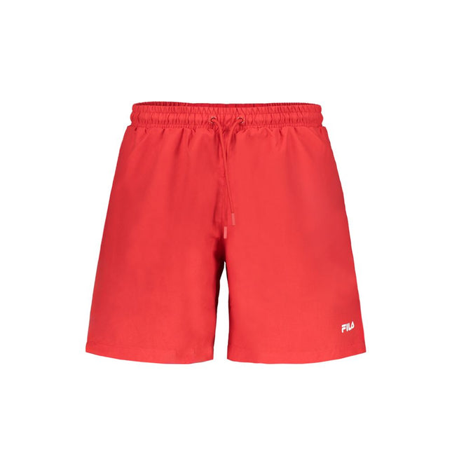 Fila Rosso Polyester Men's Swim Boxer Fila