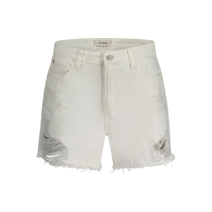 Guess Jeans White Cotton Women's Short