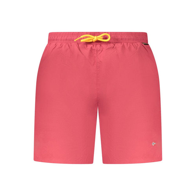 Napapijri Rosso Poliammide Men's Swim Boxer Napapijri