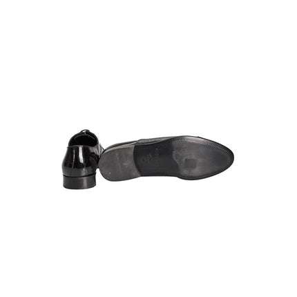 Roberto Pepe Luxury Black Leather Men Shoe