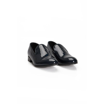 Roberto Pepe Luxury Blue Calfskin Men Loafer