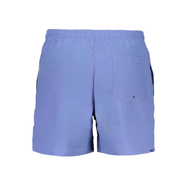 Tommy Hilfiger Blu Nylon Men's Swim Boxer Tommy Hilfiger