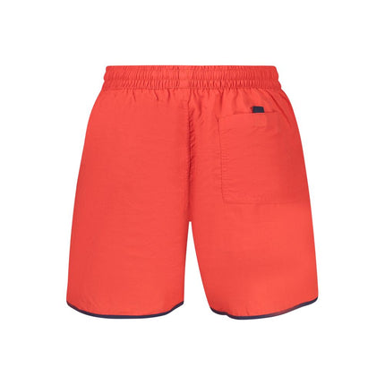 Norway 1963 Rosso Poliammide Men's Swim Boxer