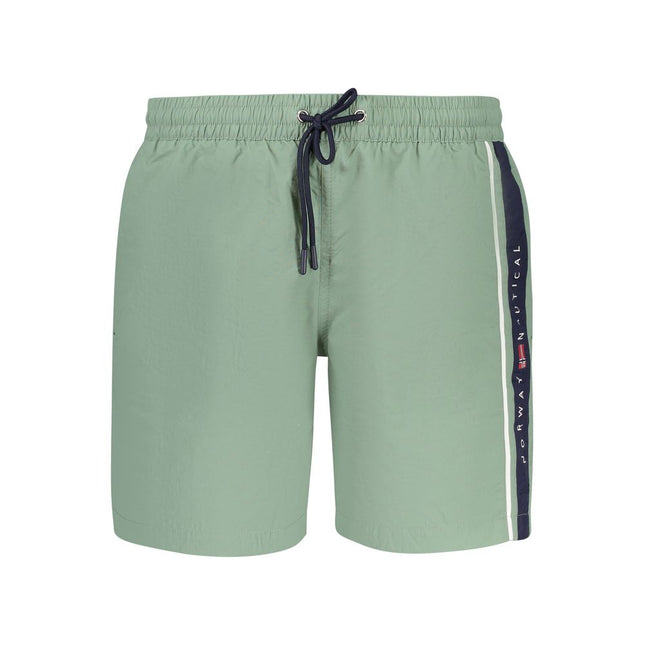 Norway 1963 Verde Poliammide Men's Swim Boxer