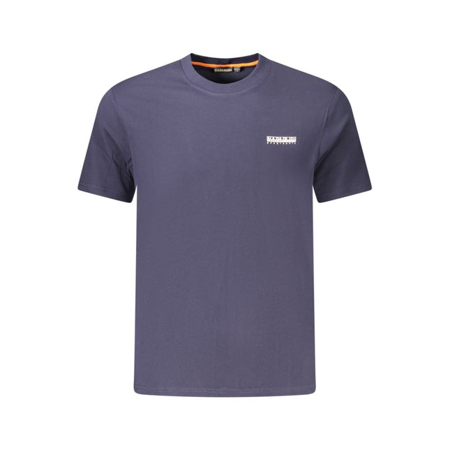 Napapijri Blue Cotton Men T-Shirt