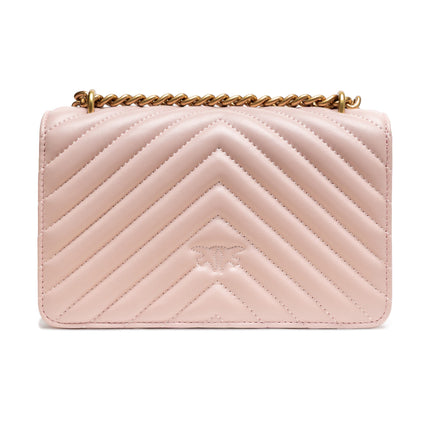 PINKO Powder Pink Love One Mini Shoulder Bag
