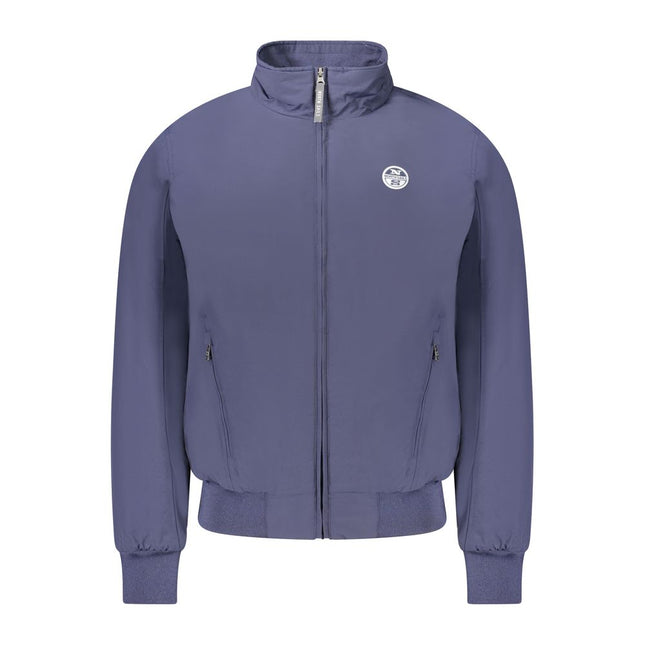 North Sails Blue Polyester Men's Bomber Jacket