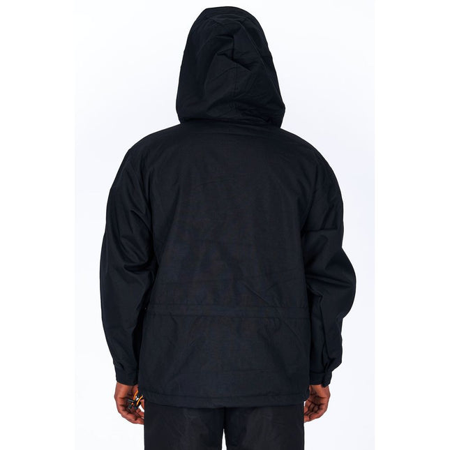 Ladakh Black Polyester Men's Jacket