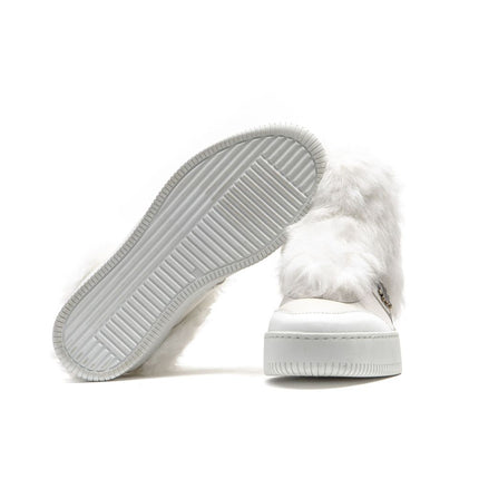 Mr&Mrs Italy White Cotton Women Sneaker