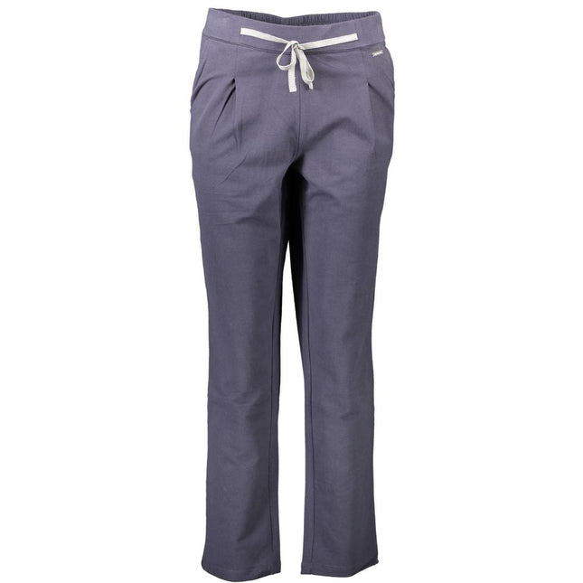 U.S. POLO ASSN. Blue Cotton Women's Trouser