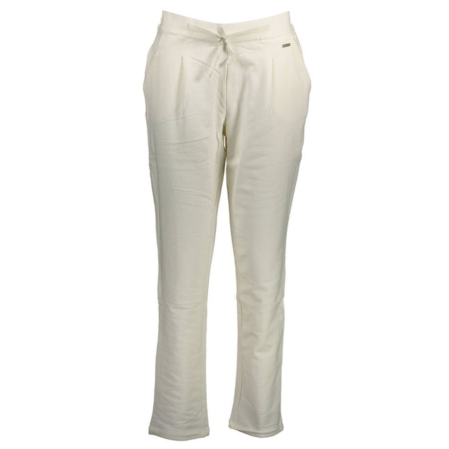 U.S. POLO ASSN. White Cotton Women's Trouser