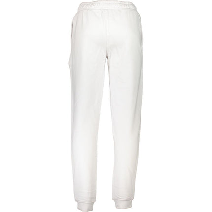 Cavalli Class Bianco Cotton Men Hoodie
