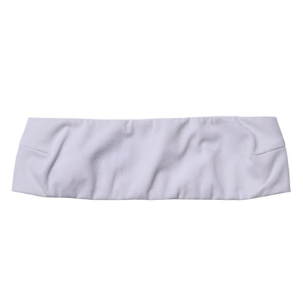 Dolce & Gabbana White Nylon Blend Bandeau Strapless Tube Top