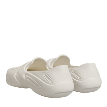 Dolce & Gabbana White Rubber Slides Low Top Sneakers Shoes